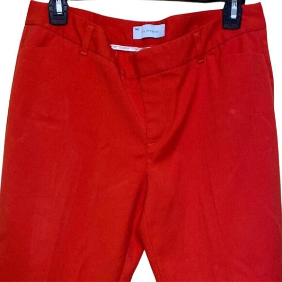 Gap Sim Cropped Pants Size 4 Red Stretch Career Casual - Picture 4 of 4